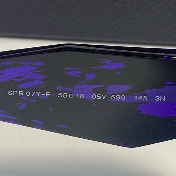 🔥New🔥- Prada Symbole sunglasses SPR07Y Acetate frame front in abstract v… - Picture 15 of 17